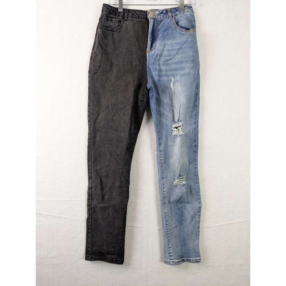 Rehab Lab Recycled Womens Jeans Distressed 28 x 28 Cotton Blue Black
